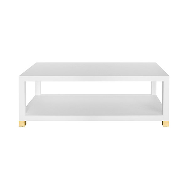 WorldsAway Patricia 4 Legs Coffee Table with Storage Wayfair